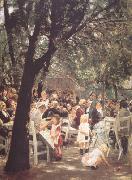 Max Liebermann Beer Garden in Munich (nn02) USA oil painting reproduction